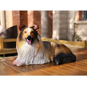 Rika商品です。コリー犬の置物 Amazon.co.jp: Veronese Design 5 1/4インチ ラフコリー犬の置物